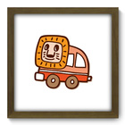 Quadro Decorativo - Leão - 33cm X 33cm - 103qdim