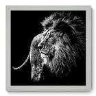 Quadro Decorativo - Leão - 33cm X 33cm - 194qdsb