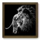 Quadro Decorativo - Leão - 33cm X 33cm - 194qdsm
