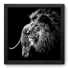 Quadro Decorativo - Leão - 33cm X 33cm - 194qdsp