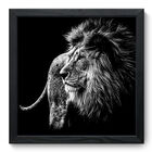 Quadro Decorativo - Leão - 33cm X 33cm - 194qdsp