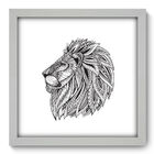 Quadro Decorativo - Leão - 33cm X 33cm - 214qdsb