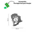 Quadro Decorativo Leão Branco Em Mdf