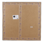 Quadro Decorativo Leão Colorido Moldura Preta 100x100cm