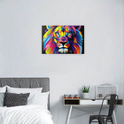 Quadro Decorativo Leao Colorido Tribo De Juda 20x25