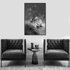 Quadro Decorativo Leão Com Dollar