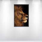 Quadro Decorativo Leão Fragmentos 60x90x2,8 Pvc Luven Pre