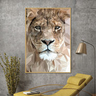 Quadro Decorativo Leão Geometrico Moderno