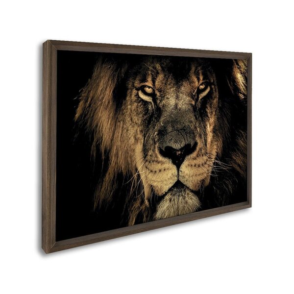 Quadro Decorativo Leão Imponente Com 1 Tela Cm Ou Cm De Pared