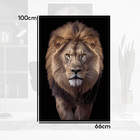 Quadro Decorativo Leão Judá  Moldura Cx Alta 100x66 - Moldura