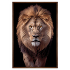 Quadro Decorativo Leão Judá Moldura Cx Alta 40x60 - Moldura M