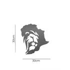 Quadro Decorativo Leão Natural Em Mdf