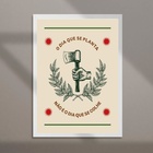 Quadro Decorativo Lei Da Semeadura 33x24cm Moldura Branca