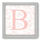 Quadro Decorativo - Letra B - 22cm X 22cm - 052qdbb