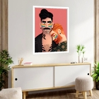 Quadro Decorativo Lgbt Gays  - 70x50cm Moldura Preta