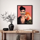 Quadro Decorativo Lgbt Gays  - 70x50cm Moldura Preta