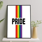 Quadro Decorativo Lgbt Pride 45x34cm Moldura:madeira Preta