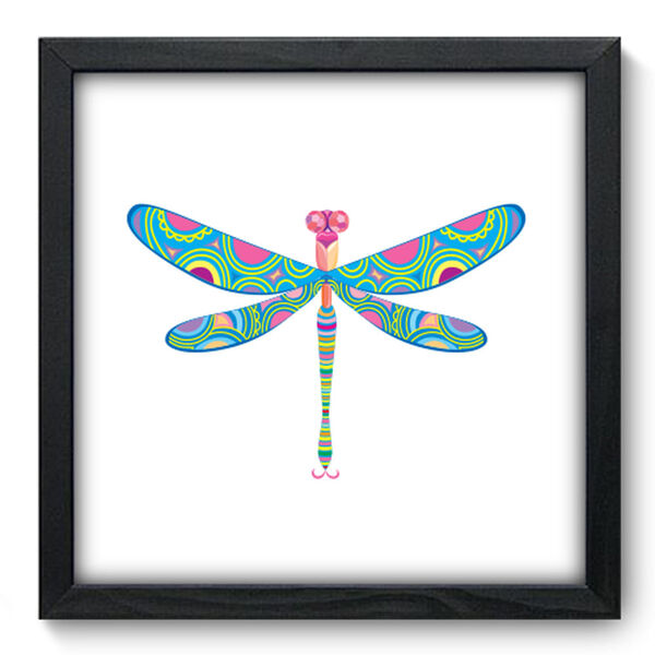 Quadro Decorativo - Libélula - 33cm X 33cm - 175qdsp