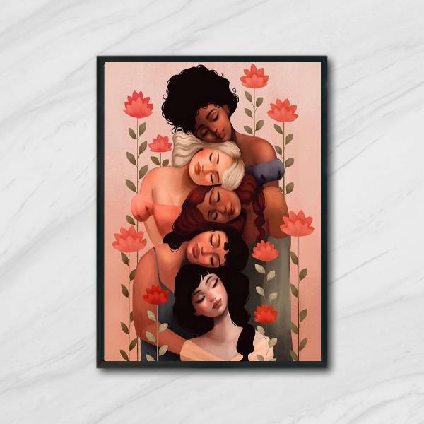 Quadro Decorativo Lindas E Poderosas 45x34cm A3 (45 X 34)