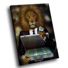 Quadro Decorativo Lion Money