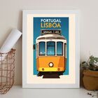 Quadro Decorativo Lisboa - Portugal 45x34cm Moldura:madeira P