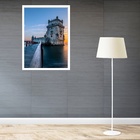 Quadro Decorativo Lisboa Portugal Foto  - 70x50cm Moldura Pre