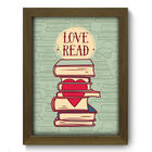 Quadro Decorativo - Livros - 19cm X 25cm - 408qddm
