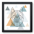 Quadro Decorativo - Lobo - 33cm X 33cm - 022qnsbp