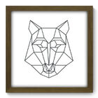 Quadro Decorativo - Lobo - 33cm X 33cm - 223qdsm
