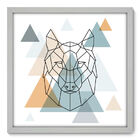 Quadro Decorativo - Lobo - 50cm X 50cm - 022qnscb