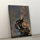 Quadro Decorativo Locomotiva 40x60cm Para Vários Ambientes