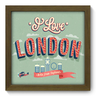 Quadro Decorativo - London - 22cm X 22cm - 041qdmm