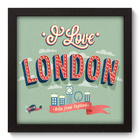 Quadro Decorativo - London - 22cm X 22cm - 041qdmp