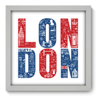 Quadro Decorativo - London - 33cm X 33cm - 090qdmb
