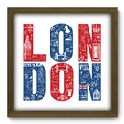 Quadro Decorativo - London - 33cm X 33cm - 090qdmm