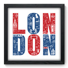 Quadro Decorativo - London - 33cm X 33cm - 090qdmp