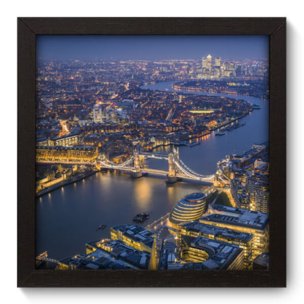 Quadro Decorativo - Londres - 22cm X 22cm - 084qnmap