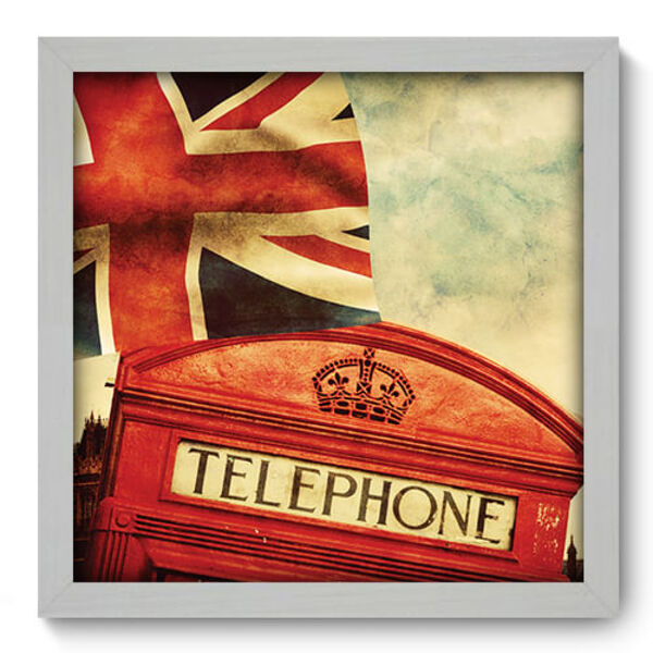 Quadro Decorativo - Londres - 33cm X 33cm - 180qdmb