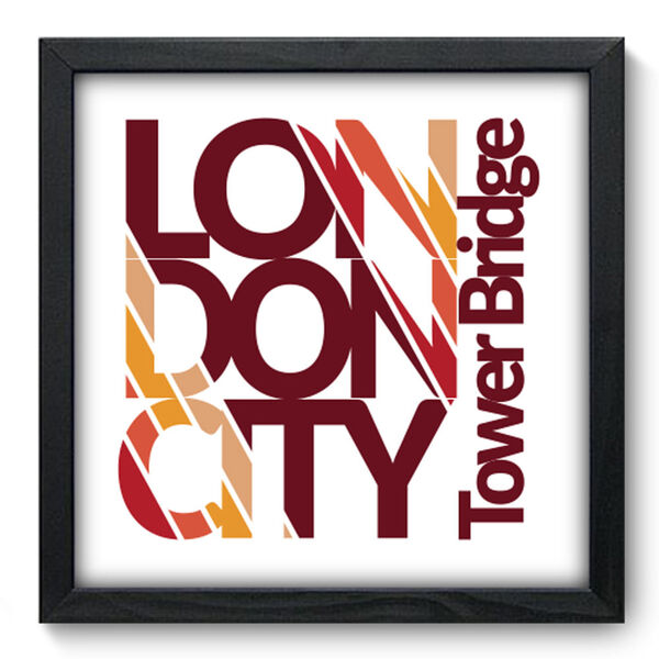 Quadro Decorativo - Londres - 33cm X 33cm - 205qdmp