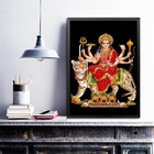 Quadro Decorativo Lord Durga 33x24cm Moldura:madeira Preta
