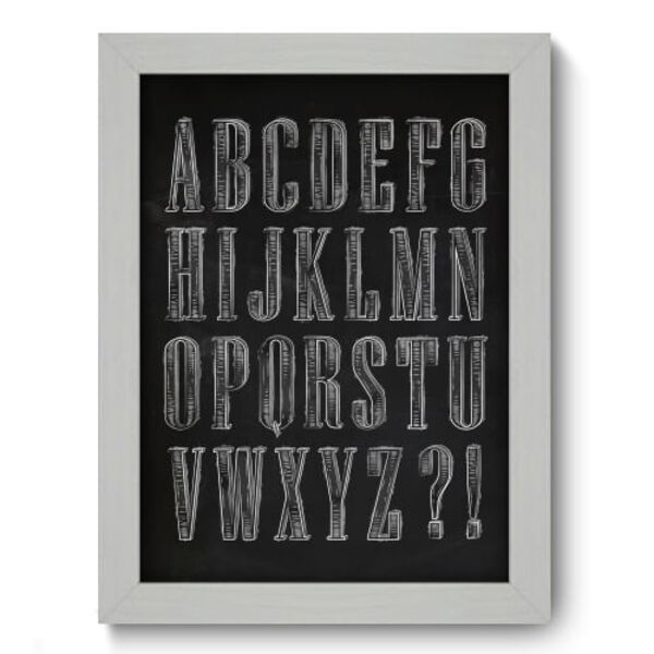 Quadro Decorativo - Lousa - 19cm X 25cm - 083qdib