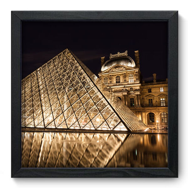 Quadro Decorativo - Louvre - 33cm X 33cm - 035qnmbp