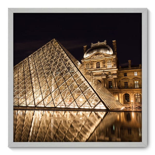 Quadro Decorativo - Louvre - 70cm X 70cm - 035qnmdb
