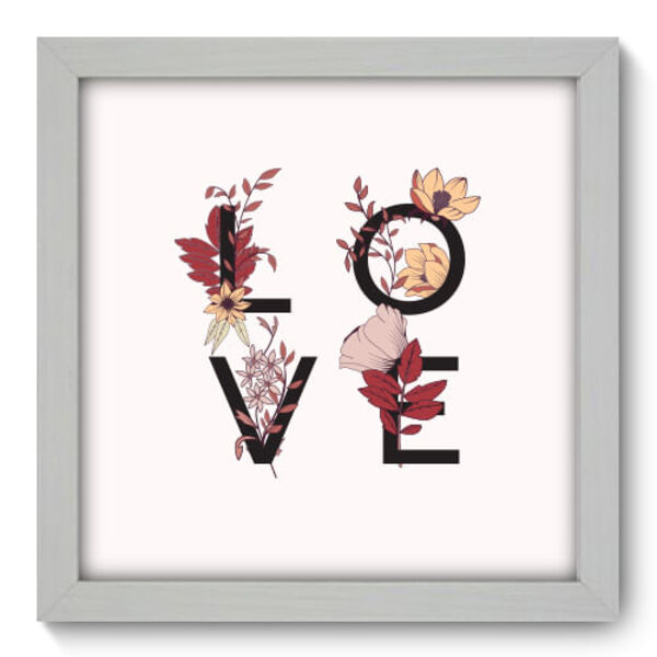Quadro Decorativo - Love - 22cm X 22cm - 008qnrab