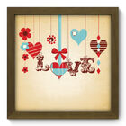 Quadro Decorativo - Love - 22cm X 22cm - 010qdom