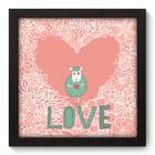Quadro Decorativo - Love - 22cm X 22cm - 013qdop