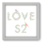 Quadro Decorativo - Love - 22cm X 22cm - 022qdob