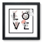 Quadro Decorativo - Love - 33cm X 33cm - 007qnrbp