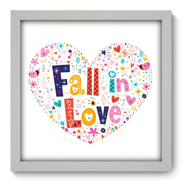 Quadro Decorativo - Love - 33cm X 33cm - 052qdob