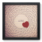 Quadro Decorativo - Love - 33cm X 33cm - 056qdop